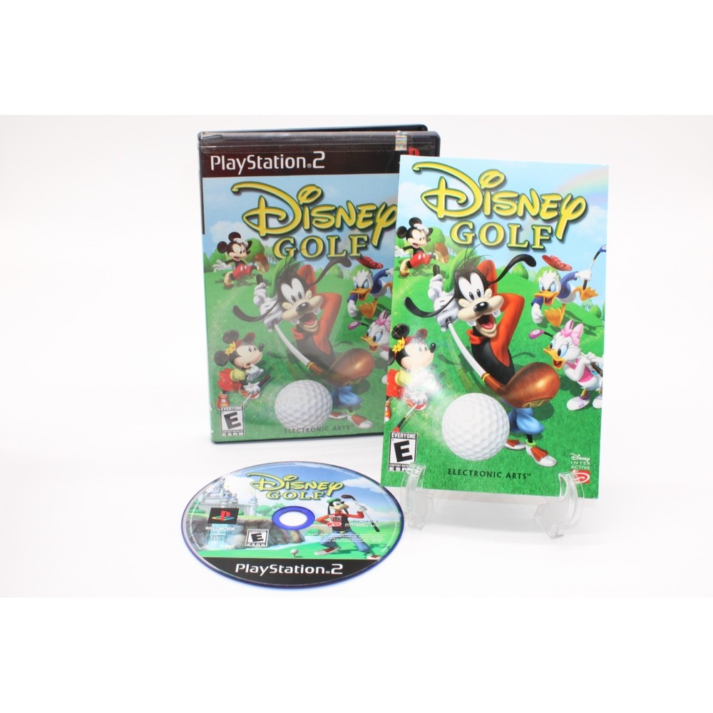 PS2 Disney Golf (Sony Playstation 2, 2002) CIB Complete with Manual + Reg Card